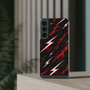 Phone Case — Red Lightning Bolt Storm Flexi Case