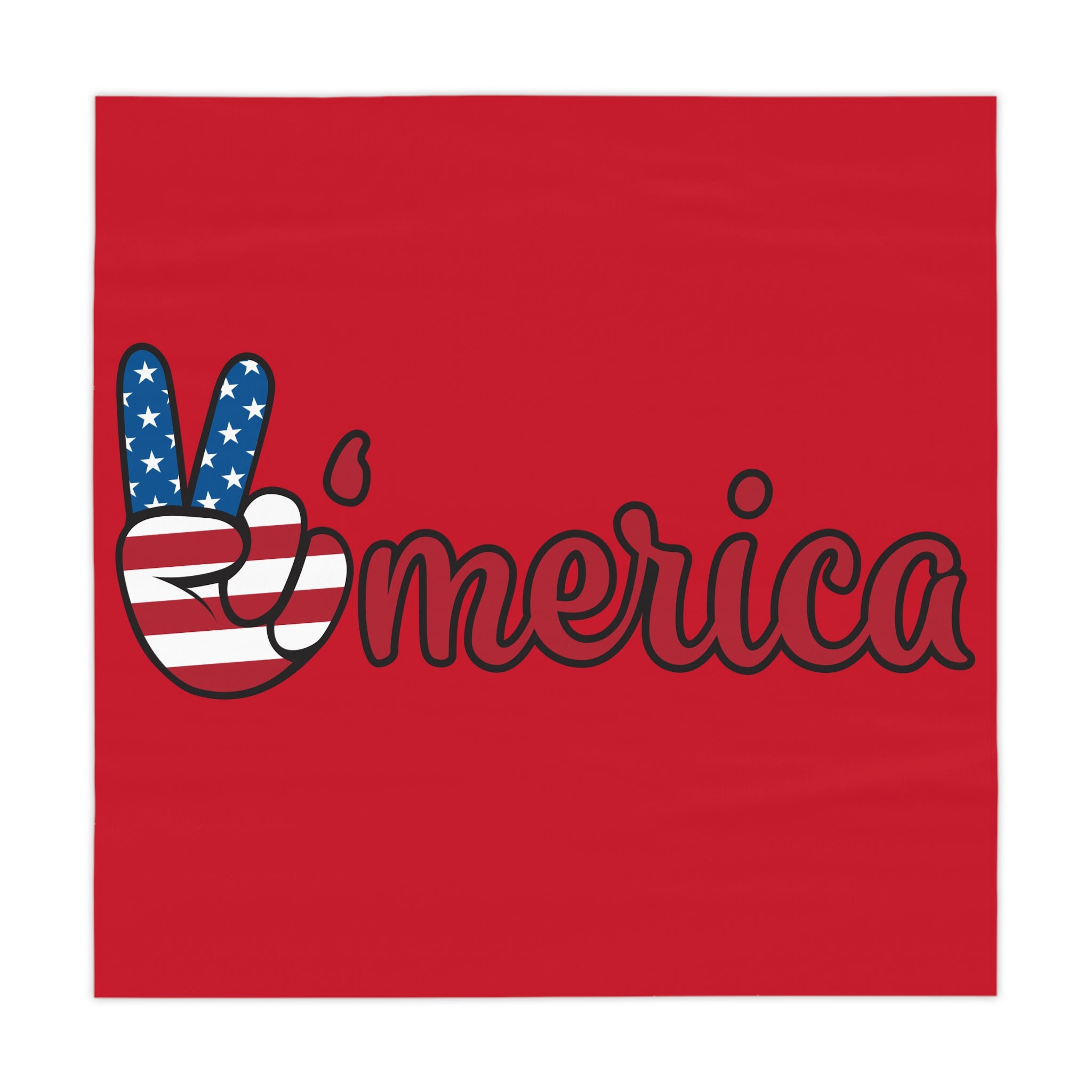'Merica Patriotic Tablecloth - American Flag Table Cover