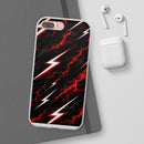 Phone Case — Red Lightning Bolt Storm Flexi Case