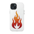 Flame Graphic Phone Case — Magnetic Impact‑Resistant Protective Cover
