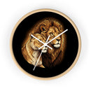 Lion Couple Wall Clock — Majestic Lion & Lioness Decorative Clock