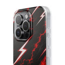 Phone Case — Red Lightning Bolt Storm Flexi Case
