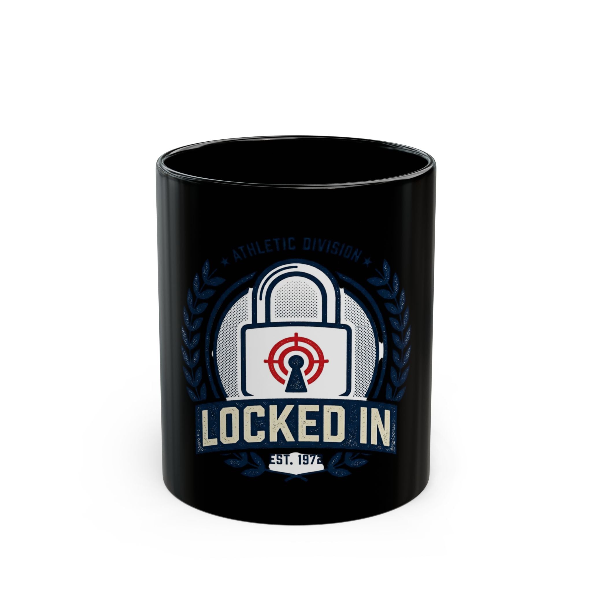 Locked In Black Mug — 'Locked In' 11oz & 15oz Coffee Cup
