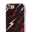 Phone Case — Red Lightning Bolt Storm Flexi Case
