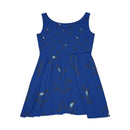 Midnight Blue Starburst Skater Dress