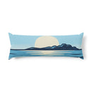 Body Pillow — Tranquil Seascape Moonrise Lumbar Pillow