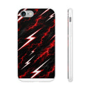 Phone Case — Red Lightning Bolt Storm Flexi Case