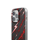Phone Case — Red Lightning Bolt Storm Flexi Case