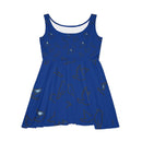 Midnight Blue Starburst Skater Dress