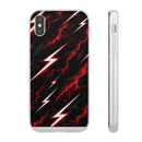 Phone Case — Red Lightning Bolt Storm Flexi Case