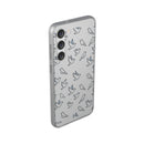 Dove Pattern Flexi Phone Case — Minimal White Bird Protective Case