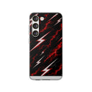 Phone Case — Red Lightning Bolt Storm Flexi Case