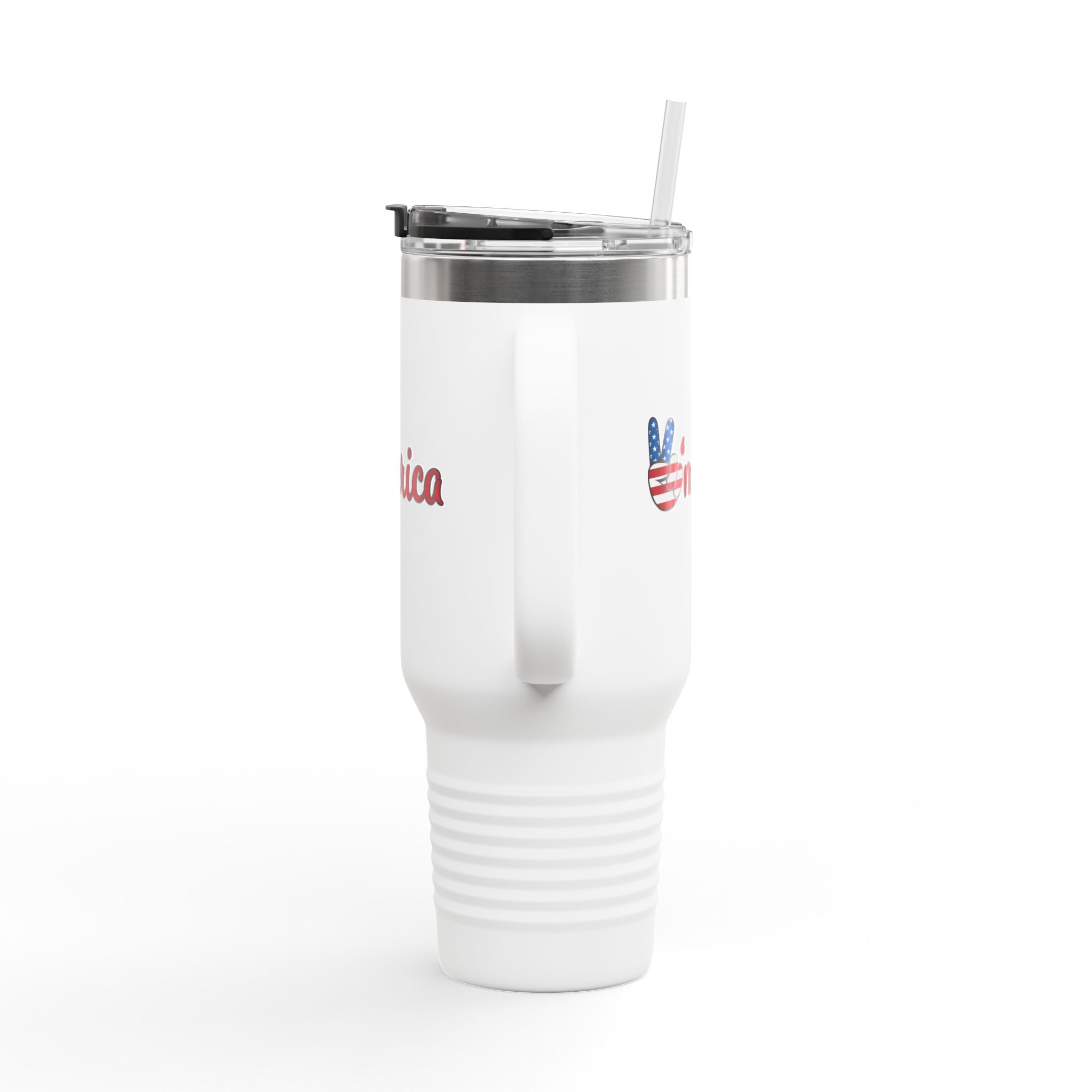 'Merica Patriotic Peace Sign 40oz Insulated Travel Mug