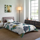Sea Turtle Comforter - Cute Ocean Turtle Bedding for Kids & Coastal Bedrooms