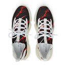 Men's Lightning Mesh Sneakers — Red Electric Graphic Athletic Shoes