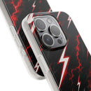Phone Case — Red Lightning Bolt Storm Flexi Case