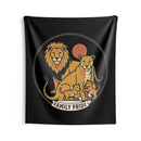 Family Pride Lion Tapestry — Indoor Wall Hanging