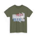 Bed Wine Blue T-Shirt — Patriotic Red White & Blue Graphic Tee