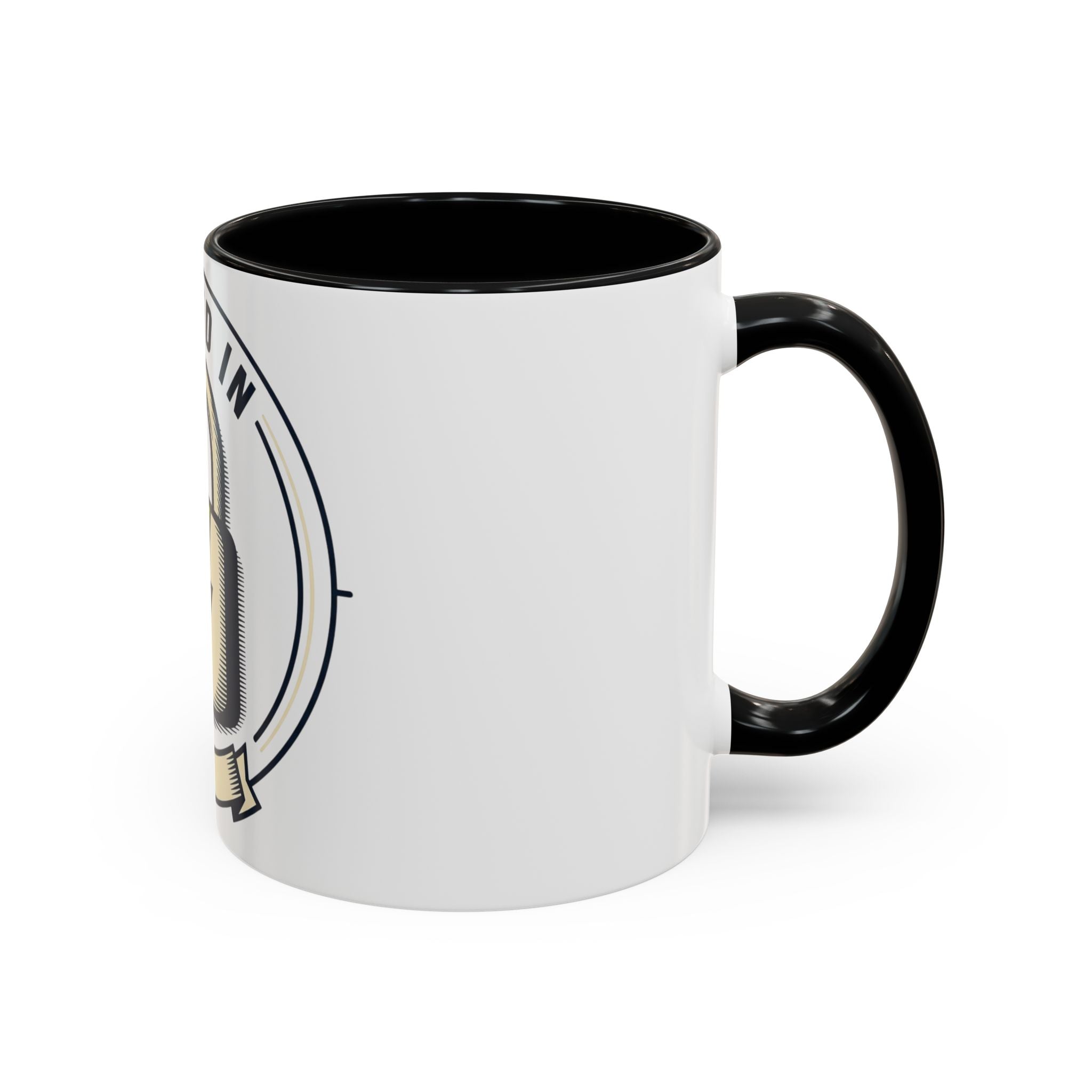 Locked In Accent Coffee Mug — 'Locked In' Motivational Coffee Cup (11/15oz)