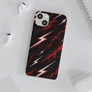 Phone Case — Red Lightning Bolt Storm Flexi Case
