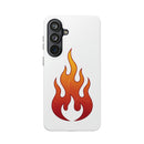Flame Graphic Phone Case — Magnetic Impact‑Resistant Protective Cover