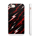 Phone Case — Red Lightning Bolt Storm Flexi Case