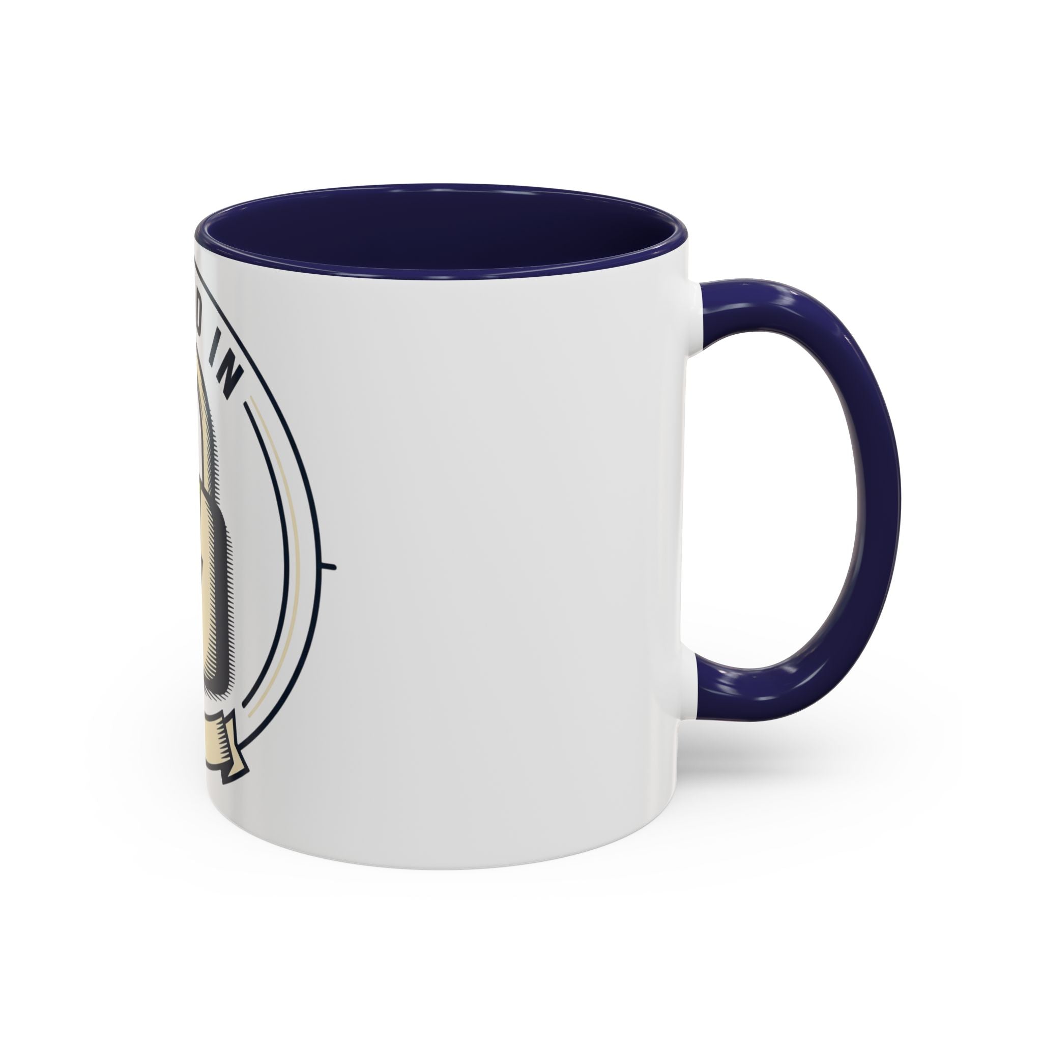 Locked In Accent Coffee Mug — 'Locked In' Motivational Coffee Cup (11/15oz)