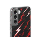 Phone Case — Red Lightning Bolt Storm Flexi Case