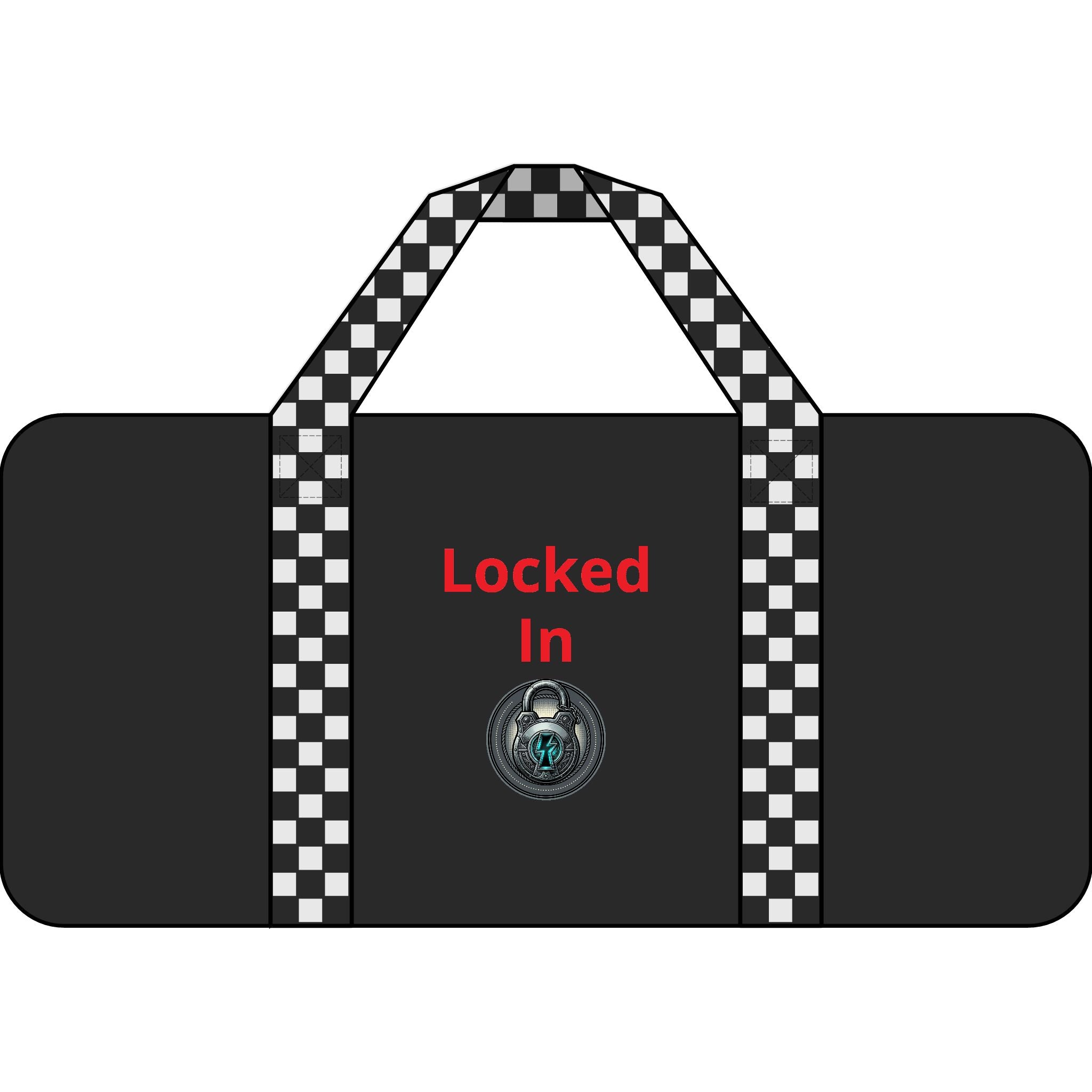 Locked In Tripper Duffel Bag — 'Locked In' Travel & Gym Duffel
