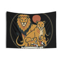 Family Pride Lion Tapestry — Indoor Wall Hanging