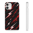 Phone Case — Red Lightning Bolt Storm Flexi Case