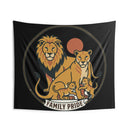 Family Pride Lion Tapestry — Indoor Wall Hanging