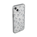 Dove Pattern Flexi Phone Case — Minimal White Bird Protective Case