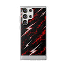 Phone Case — Red Lightning Bolt Storm Flexi Case