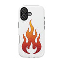 Flame Graphic Phone Case — Magnetic Impact‑Resistant Protective Cover