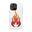 Flame Graphic Phone Case — Magnetic Impact‑Resistant Protective Cover