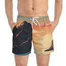 Men's Sunset Swim Trunks — Sunset Print Swimwear