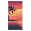 Sunset Beach Towel — Beautiful Sunset Print Mink-Cotton Towel