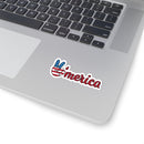 'Merica Kiss-Cut Glossy Vinyl Stickers - Patriotic Die-Cut Sticker Sheet