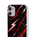 Phone Case — Red Lightning Bolt Storm Flexi Case