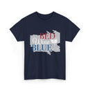 Bed Wine Blue T-Shirt — Patriotic Red White & Blue Graphic Tee
