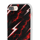 Phone Case — Red Lightning Bolt Storm Flexi Case
