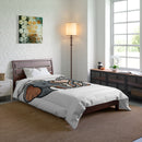 Elephant Heart Comforter - Cute Elephant Love Bedding for Kids & Animal Lovers