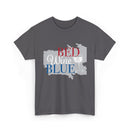 Bed Wine Blue T-Shirt — Patriotic Red White & Blue Graphic Tee