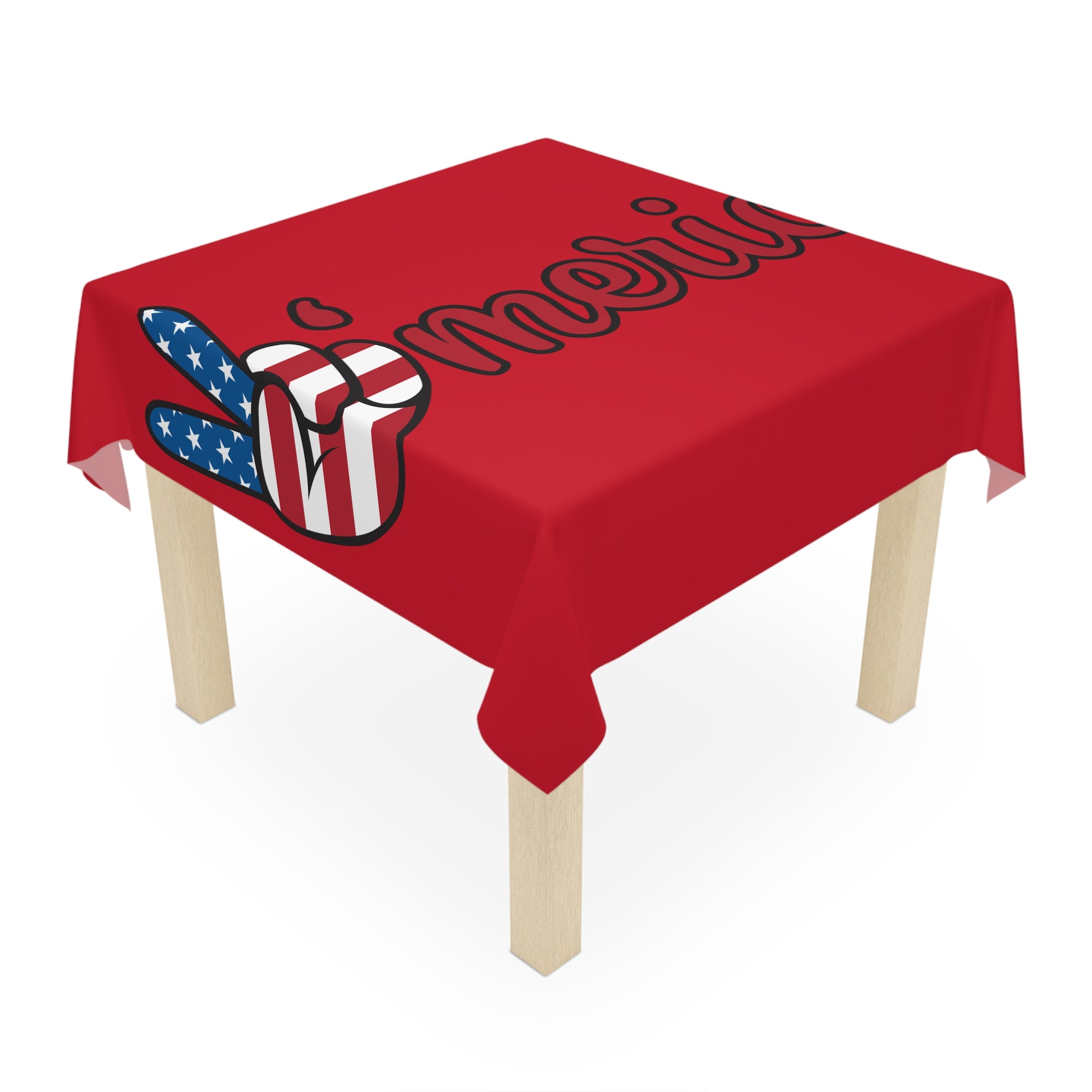 'Merica Patriotic Tablecloth - American Flag Table Cover