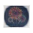Fireworks Comforter – Night Sky Celebration Bedding (Fourth of July, New Year)