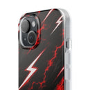 Phone Case — Red Lightning Bolt Storm Flexi Case