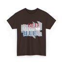 Bed Wine Blue T-Shirt — Patriotic Red White & Blue Graphic Tee