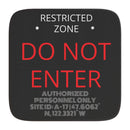 Car Sun Shade — "DO NOT ENTER: Authorized Personnel Only / Restricted Area"