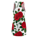 Red Rose All-Over Print Racerback Dress